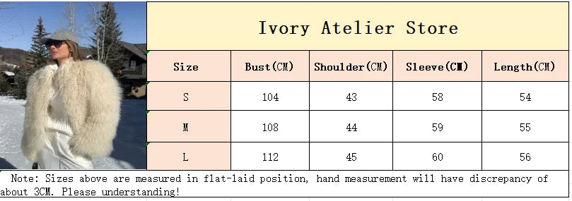 Casual Creamy-white Thick Faux Fur Short Coat Women Long Sleeve Turn Down Collar Warm Soft Jacket Female Winter Daily Outerwear