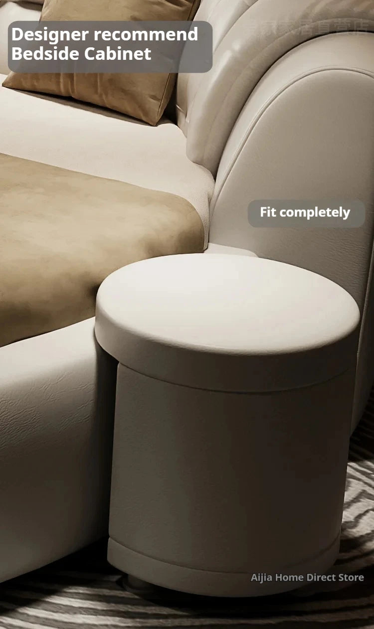 European Style Large Double Bed Round Modern Minimalist Princess Double Bed Luxury Human Camas De Dormitorio Bedroom...