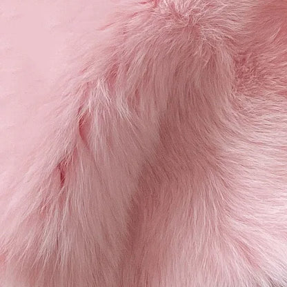 YOLOAgain Real Fox Fur Jacket For Women Luxury Natural Fox Fur Coat Winter Outerwear