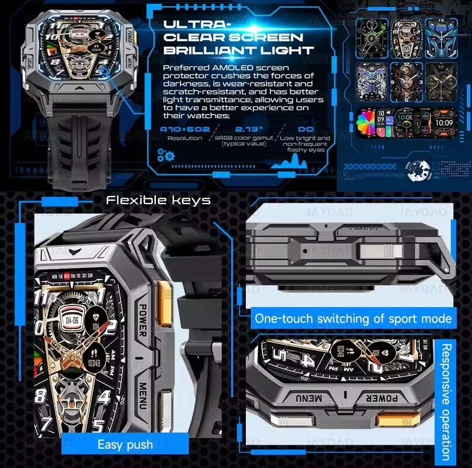 2025 New For Huawei Original Premium GPS Smart Watch Men Ultra HD Screen 1000MAH Battery BT Call 10ATM Waterproof Smart Bracelet