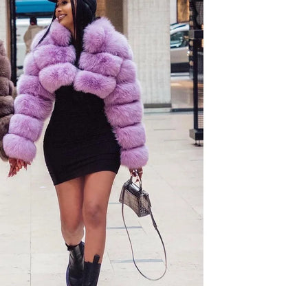 MAOMAOKONG 2025 Trend New Real Fur Coat Natural Fox Fur Women's Winter Coats Short Jackets Female Clothing Vests Fashion