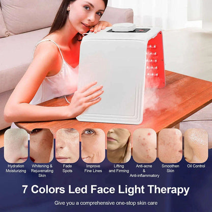 7 Colors LED Mask Nano Water Sprayer PDT Skin Rejuvenation Moisturizing Facial Body Beauty Spa Body Mist
