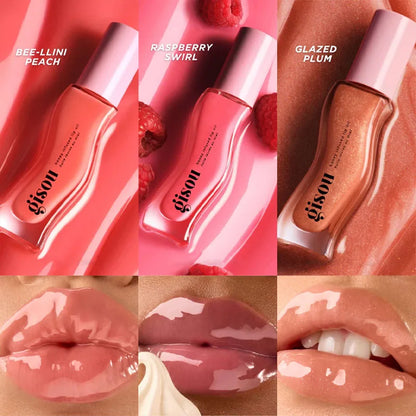 Gisou Moisturizing Glazed Plum Lip Balm Lip Oil Gloss Care Of The Lips Benetitnt For Lips Plumping Exfoliating Plumping...