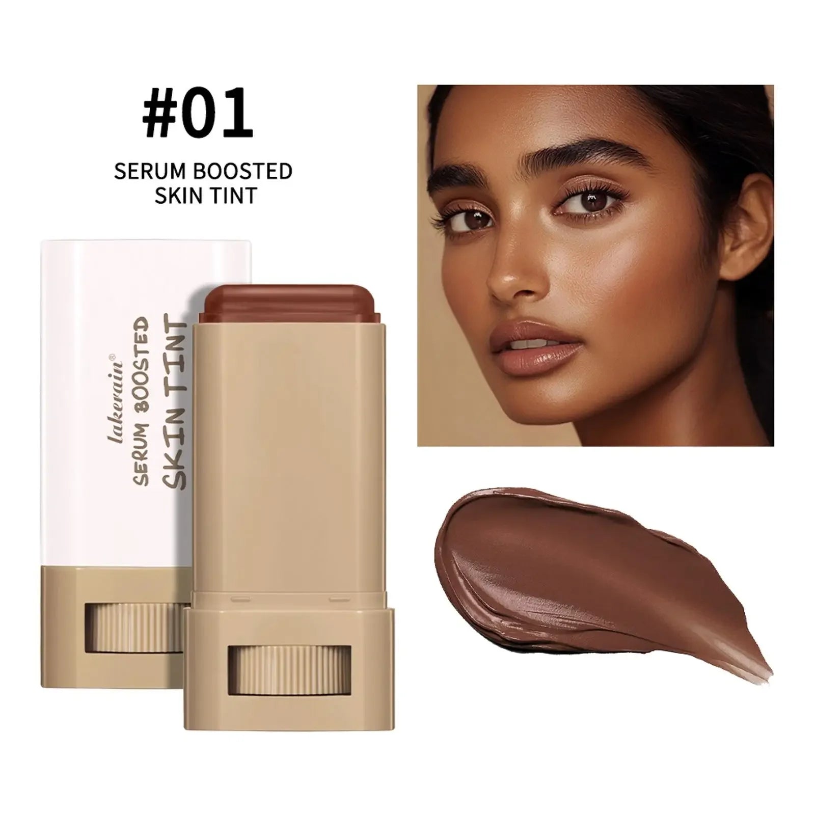 Stick Foundation Boosted Skin Tint Foundation Stick Smooth Plumper Hight Coverage Travel Bronze Foundation Stick Makeup