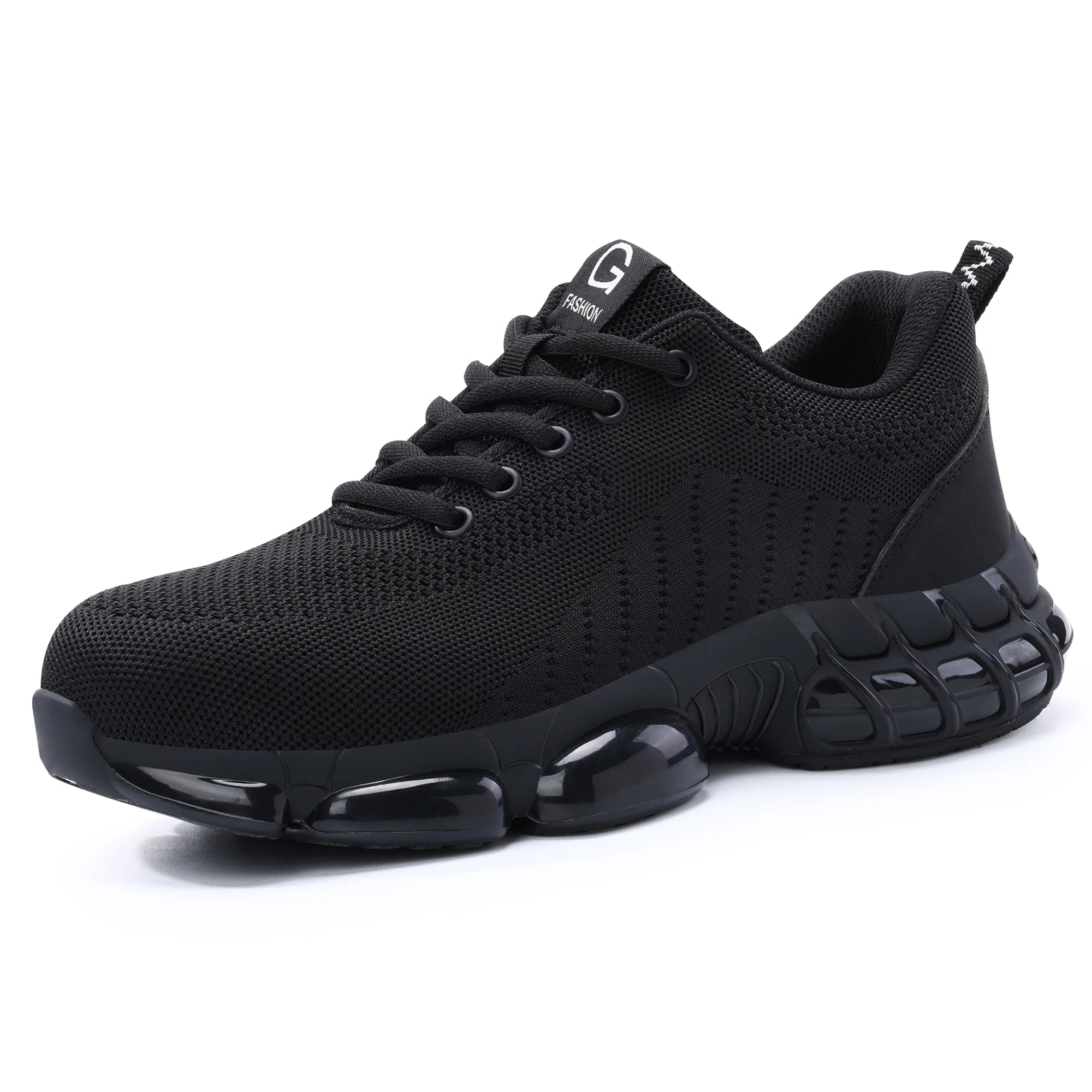 Rotating Button Safety Shoes Men Steel Toe Sneaker Air Cushion Work Shoes Man Puncture Proof Work Safety Boots Protective Shoes