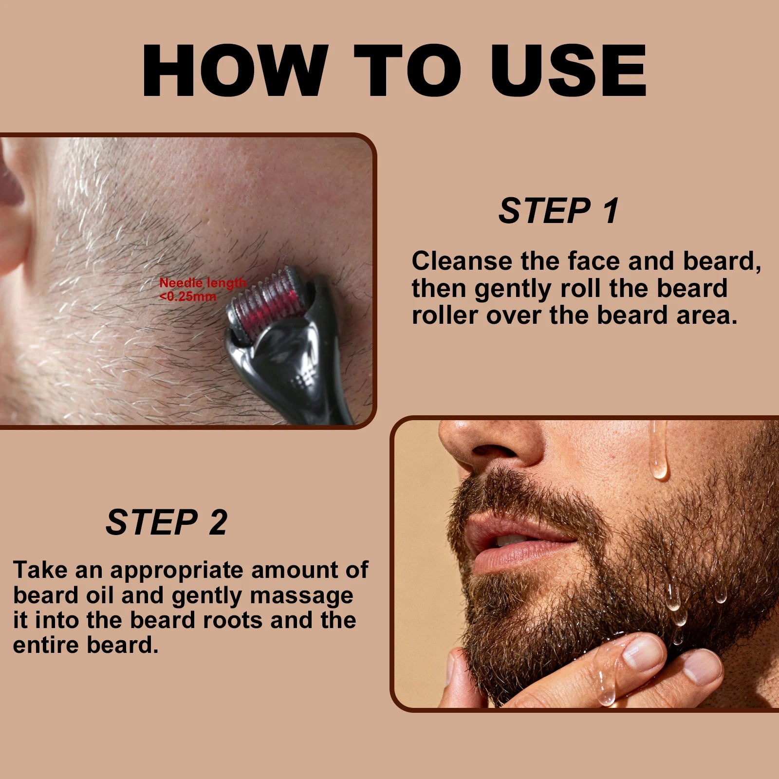 Organic Rosemary Jojoba Beard Oil - Lightweight, Non-Greasy, Woodsy Scent - For Dry, Coarse Beard Care 30ml