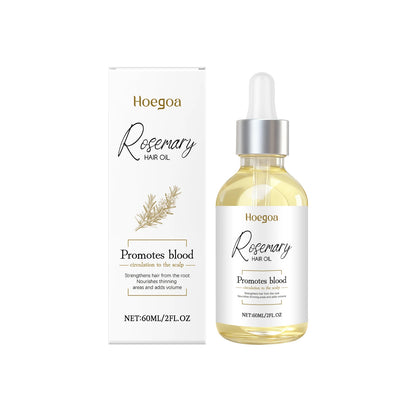 Rosemary Hair Oil 60ml Ginger Root Oil Scalp Treatment Hair Growth Frizz Control Shine Nourishing Split Ends Repair