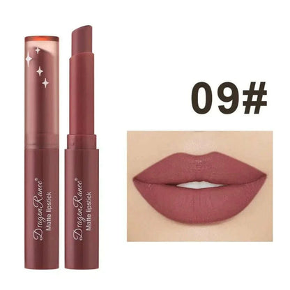 Lipstick Matte Matte Non-Fading Moisturizing European and American Makeup Lipstick Velvet Matte Lipstick Waterproof Not Easy to Fade Matte Lipstick Lipstick