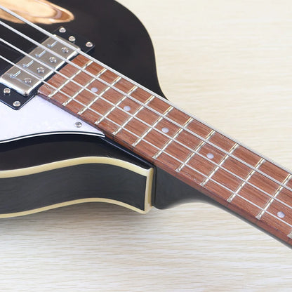 Sunburst 4 Strings Violin Bass Guitar 41 Inch Violin Guitarra Flame Maple Body High Gloss Finish | Kimlud Professional...