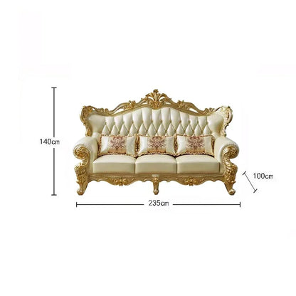 Large Filler Golden Sofas Wood Design Reclining Designer Luxury Couch Lounges Modular Nordic Canape Salon Furniture Home - Kimlud