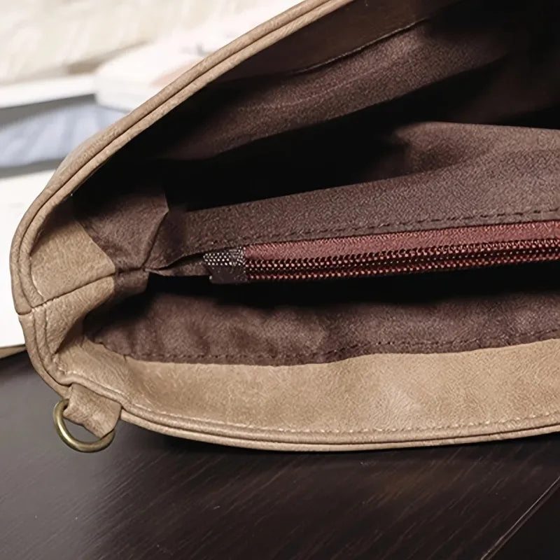 Elegant and exquisite party bag, vintage PU leather bag, large capacity wristband handbag, women's wallet envelope