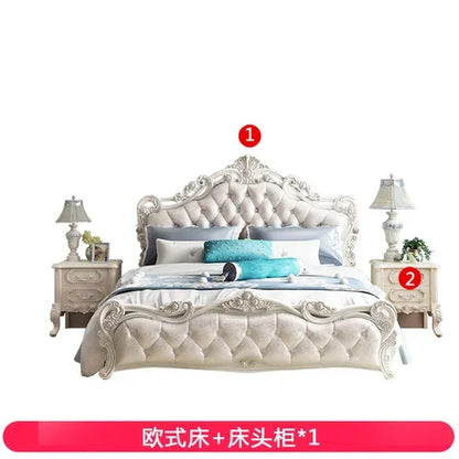 Princess Modern Designer Bedroom Set Double High End Bedding Luxury Bedroom Set Girl Design Letti E Mobili Nordic Furniture - Kimlud