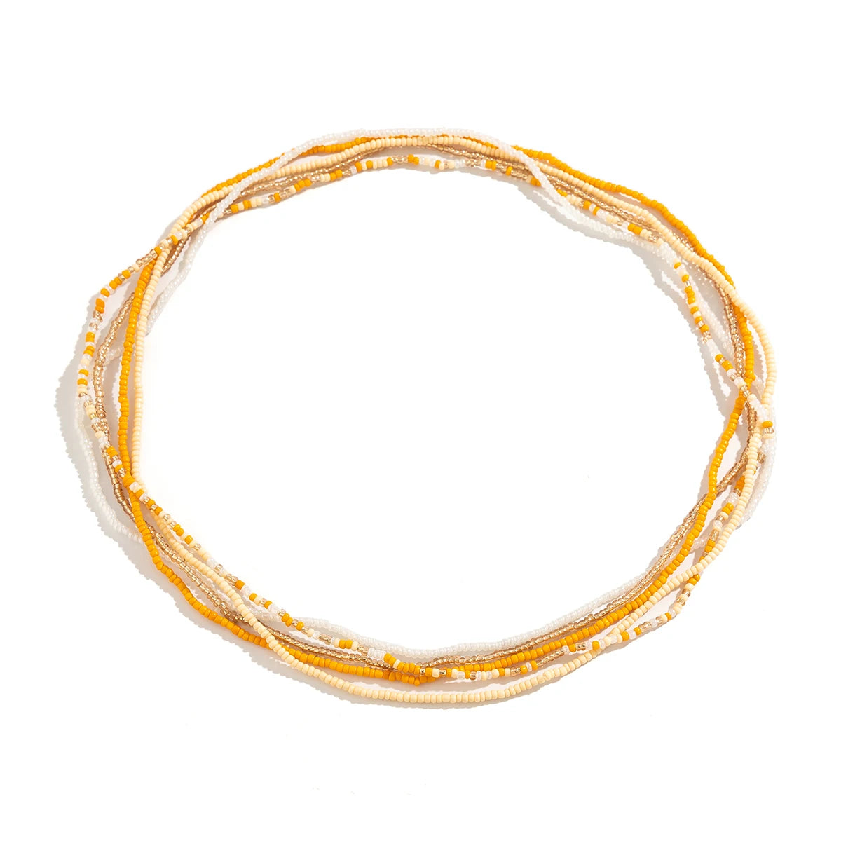 5Pcs/Set Bohemian Coloful Rice Bead Waist Chain for Women Sexy Bikini Multilayer Thin Belt Belly Chain Summer Beach Body Jewelry - Kimlud