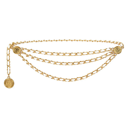 Tassel Waist Chain Belt Multilayer Accessories Retro Delicate for Women Dresses Wedding Bridal Belt Female Jewelry Body Chain