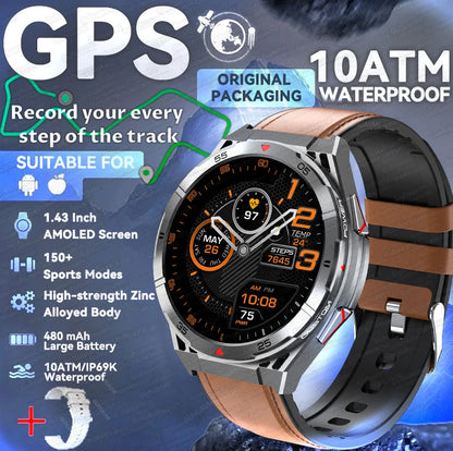 2025 New for HUAWEI Original Premium GPS SmartWatch Ultra HD AMOLED Display Built-in GPS BT Call 10ATM Waterproof Smart Bracelet