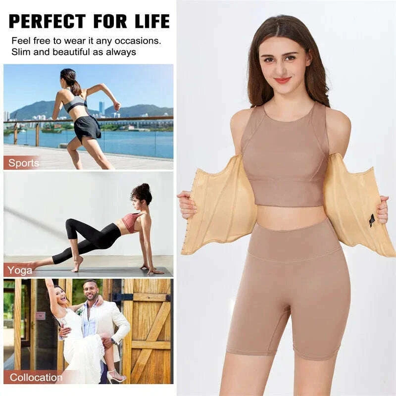 MiiOW U-shaped Waist Trainer Corset Women Shapers Breast Lifted Waist Trainer Steel Bone Slimming Breathable Women's Shapewear