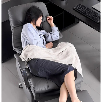 Nordic Leather Boss Chair Electric Business Office Ventilated Massage Chair Sedentary Computer Sillas De Oficina OfficeFurniture - Kimlud