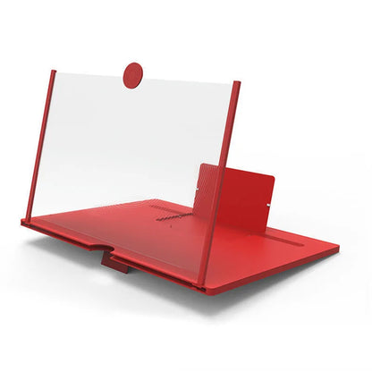 Pull-Out Phone Screen Amplifier 10 12 Inch 3D HD Video Magnifier with Anti-Blue Light Foldable Lazy Stand for All Smartphones