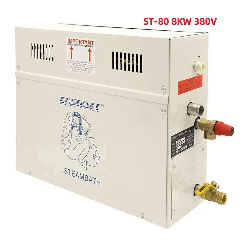 4.5/6/7/8/9KW Sauna Spa Steam Generator For Home Steam Shower with Digital Controller Sauna Room SPA Steam Bath Machine