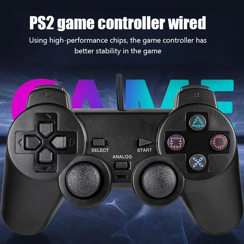 Wired gamepad Joypad for PS2 Controller P2 dualshock Game Pad joystick for PS 2/P 2 console