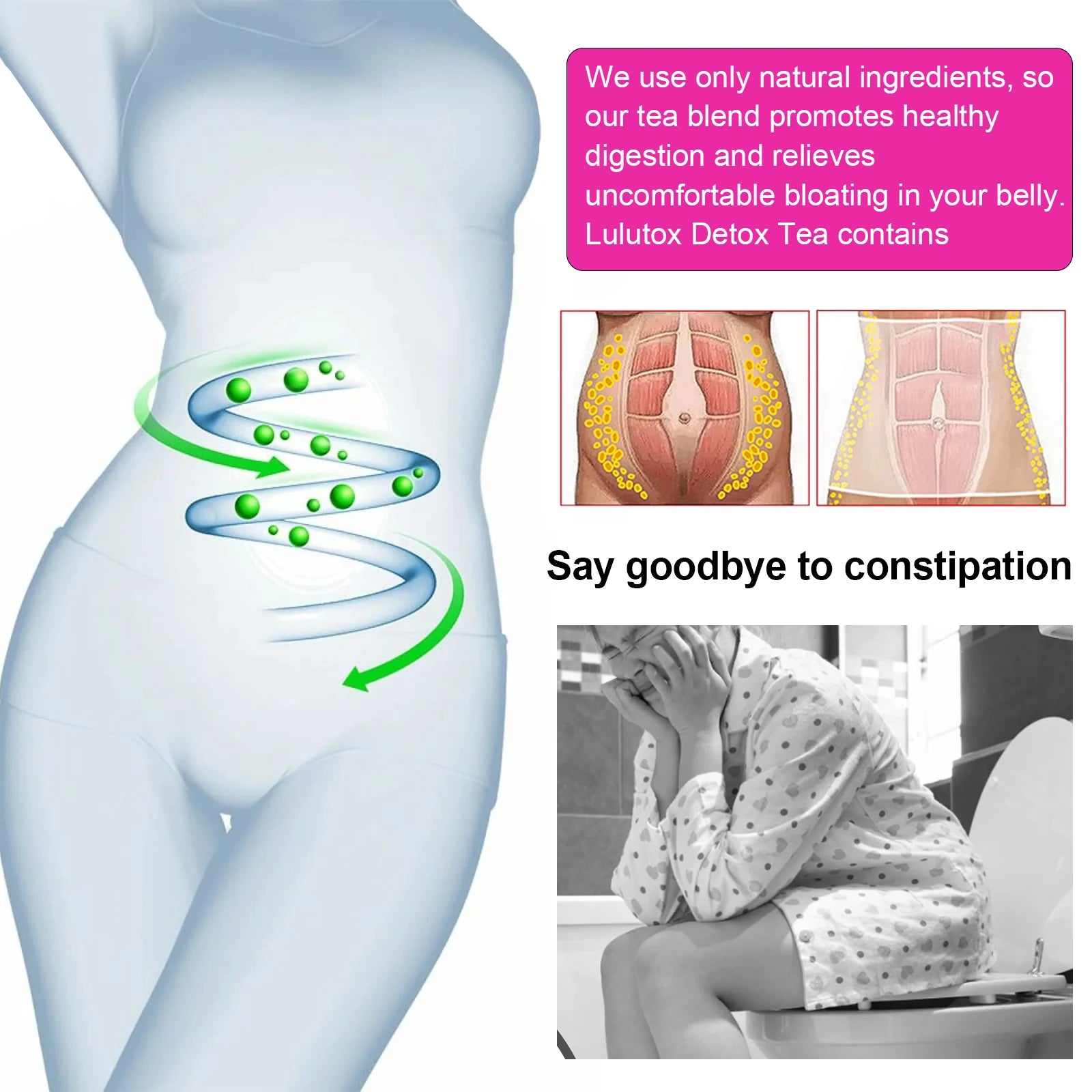 Wellness Green Tea - Natural Shape Supporting, Body Toning, Women’s Daily Brew, Office & Travel Essential