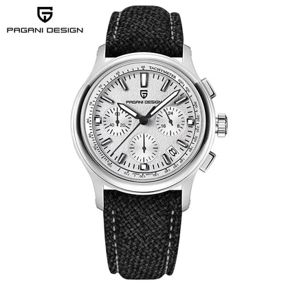 New PAGANI DESIGN 40MM Multifunctional Men's Quartz Watch Luxury Sapphire Glass AR Coated Chronograph Men's Watch