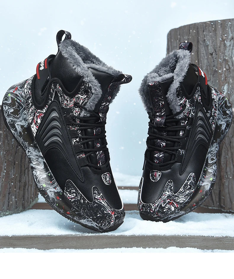 men boots 2025 New Winter Slippers Warm Men Shoes Waterproof Non-Slip Plush Sneakers Male tenis shoes Boots Men Sneakers Winter - Kimlud