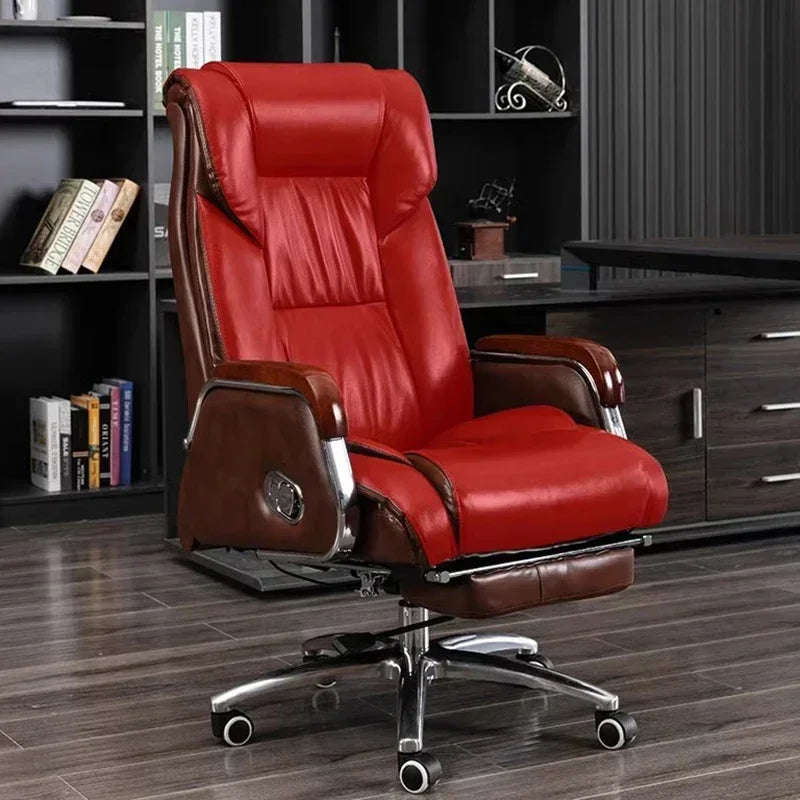 Retro Executive Leather Chair Armchairs Editor Choises Fashion Aluminium Office Chair Working Relax Silla Escritorio |...