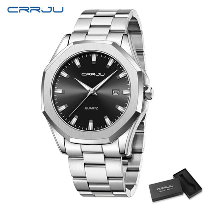 Watches for Men Classic with Date Business Dress Luxury Waterproof Luminous Mens Wrist Watch Analog Stainless Steel Men Watch
