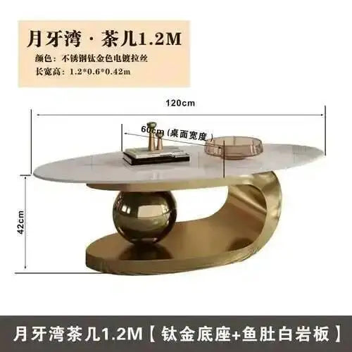 Nordic Living Room Coffee Tables Modern Design Decor Oval Coffee Tables Minimalist Mesa De Centro De Sala Home Furniture - Kimlud