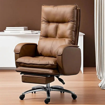 Ergonomic Executive Office Chair High Back Boss Chair Comfortable Swivel Computer Study Desk Reclining Sofa Chair |...