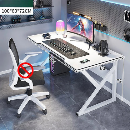 Standing Computer Desk Home Office Gaming Study Laptop Table Steel Frame Escritorios Table Gaming Pc De Oficina Furniture - Kimlud