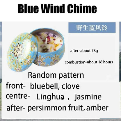 Gbbma A box of notes Scented candles Use natural dried flowers candles For indoor aromatherapy