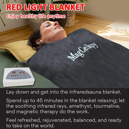 Far Infrared Sauna Blanket Body Sculpting Sauna Bag Professional Detox Therapy Anti-Aging Beauty Machine Fitness Machine Black