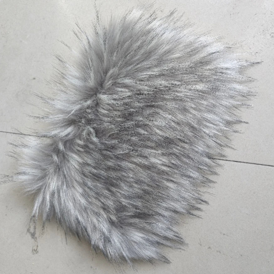 Autumn Winter Faux Fur Tote Bag For Women Rectangular Large Capacity Plush Handbags American Fashion High Street Crossbody Bags