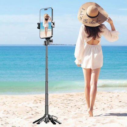 4-in-1 Wireless Selfie Stick Mini Tripod Extendable Monopod Remote Shutter For IPhone Samsung Xiaomi Phone Holder