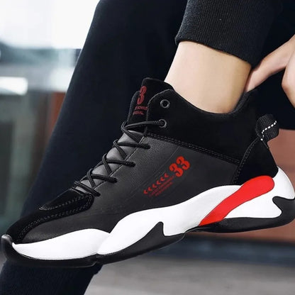 Shoes for Men Fashion High Quality Leather High-top Platform Mens Shoes Outdoor Tooling Comfort Leisure Ankle Boots Botas Hombre