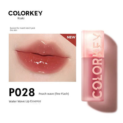 Colorkey Kelaqi Water Wave Lip Essence Lip Gloss Lip Gloss Mirror Lip Lacquer Water Light Lip Gloss Nourishing Lipstick