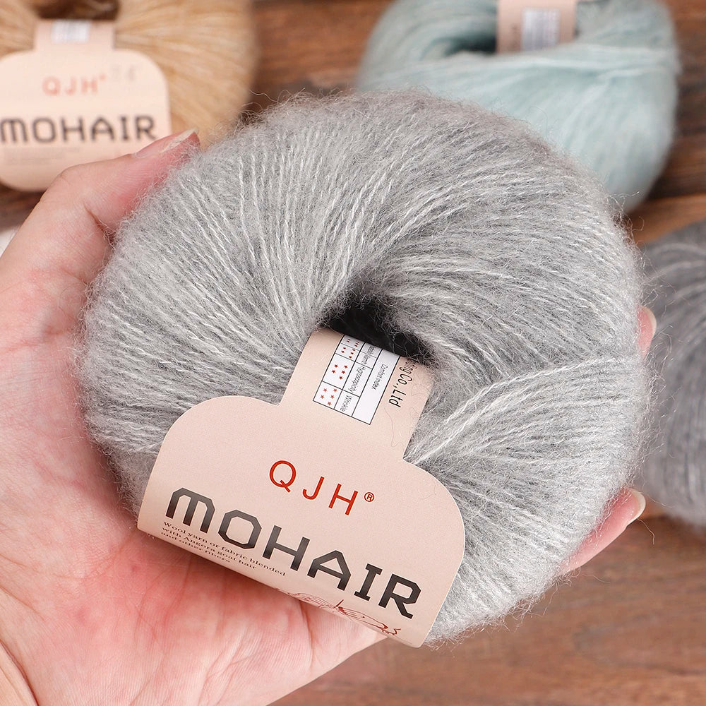 4PCS Multi Color Luxury Mohair Yarn for DIY Knitting & Crochet - Weave Scarves, Shawls,Sweaters,Hats,Shoes...