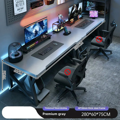 Modern Double Computer Desks Home Desktop E-sports Gaming Table Bedroom Simple Desk Student Study Tables Office Furniture - Kimlud