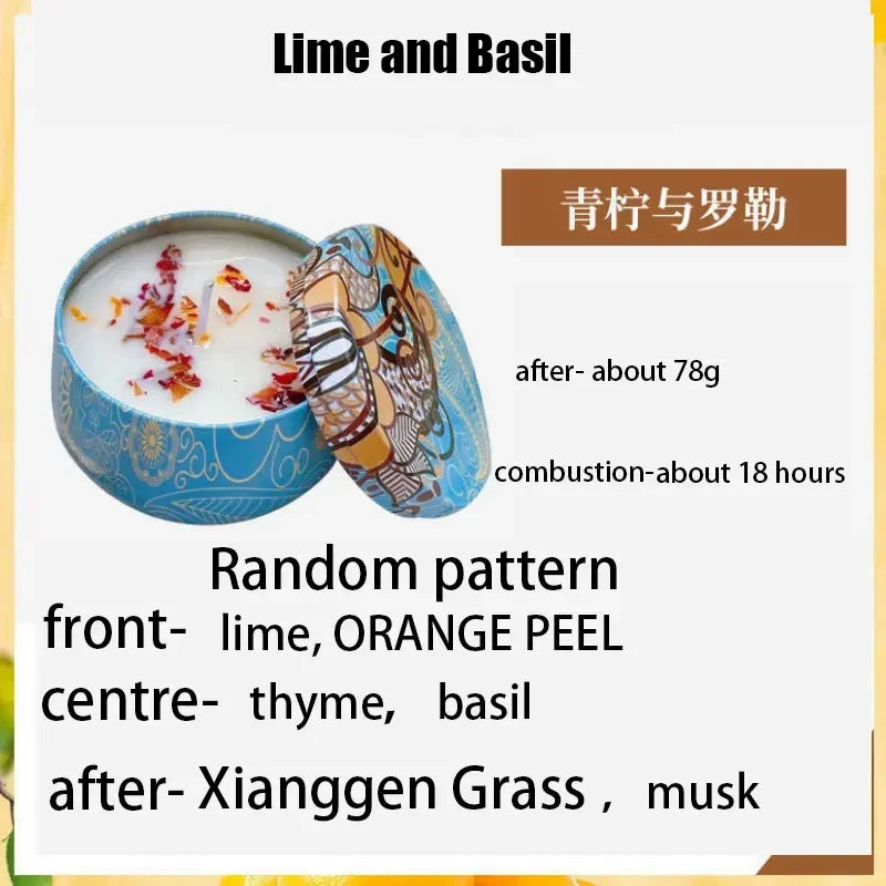 Gbbma A box of notes Scented candles Use natural dried flowers candles For indoor aromatherapy