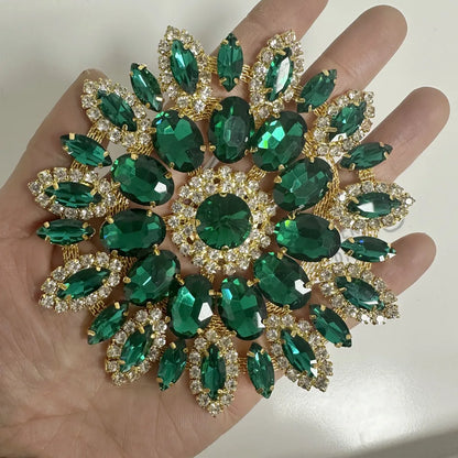 1PCS rhinestone round crystal jewelry wedding appliques for dresses | Kimlud Budget Friendly Dress