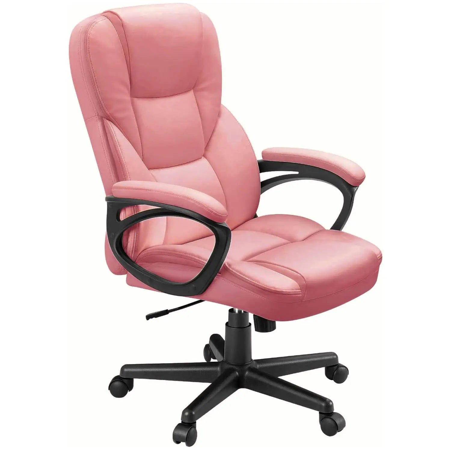 Office Executive Chair High Back Adjustable Managerial Home Desk Chair, Swivel Computer PU Leather Chair with,...