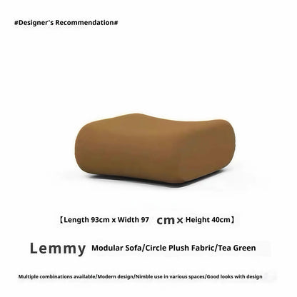 Vacuum-Compressed Modular Sofa, Wabi-Sabi Sherpa Fabric Sectional with High-Elastic Foam, Cream Mid-Century Style, Space...