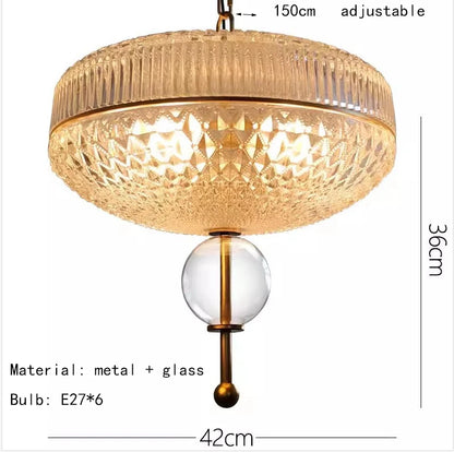 Champagne Glass Pendant Light Creative Hanging Lamp 3000K Gold Metal For Hotel Parlor Dining Room Bedroom - Kimlud