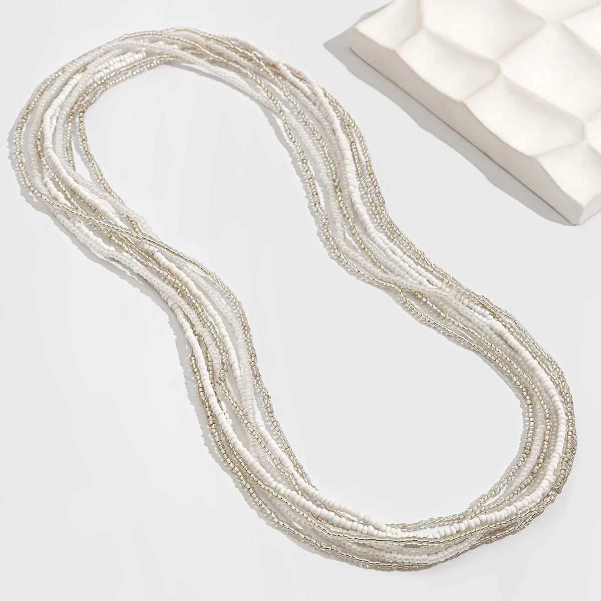 Ingemark 8Pcs/Set Boho Beads Waist Chains Women Girls Summer Beach Bikini Elastic Belly Belt Waistband Y2K Jewelry Accessories - Kimlud