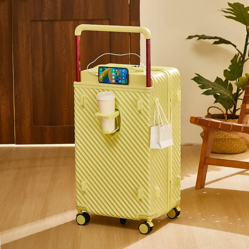 20/24/28/32 inch Wide Handle Travel Suitcase Carry-on Luggage Multifunctional Password Trolley Case With Wheels Rolling luggage