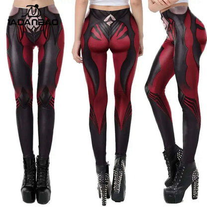 NADANBAO Women Leggings Gothic Style Anime Printed High Quality Leggings Fashion Elastic Pants Sporting Fitness Yoga Pants