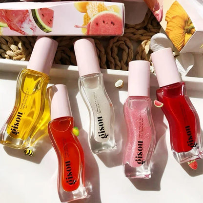 2025 Original Gisou Honey Watermelon Strawberry Essence Lip Oil Moisturizing Reduce Lip Lines Exfoliating Liquid Lip...