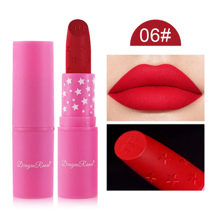 9 Colors Waterproof Rose Red Velvet Matte Lipstick Moisturizing Long Lasting Stars Not Easy To Fade Nude Lip Tint Black...
